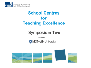 School Centres for Teaching Excellence Symposium 2