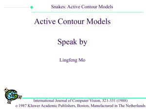 Presentation: Active Contour Models