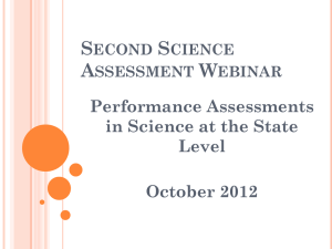 Delaware`s State Test format - Council of State Science Supervisors