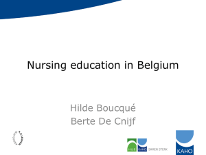 Nursing education in Flanders