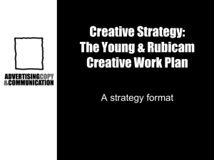 The Young & Rubicam Creative Work Plan