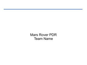 mars_rover_pdr - Battle of the Rockets