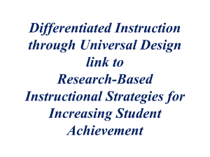 Research Based Teaching Strategies
