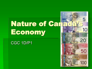 Nature of Canada`s Economy