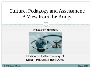 A View from the Bridge - Mennin Consulting & Associates