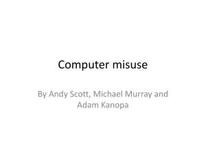 Computer Misuse (student presentation 2010)