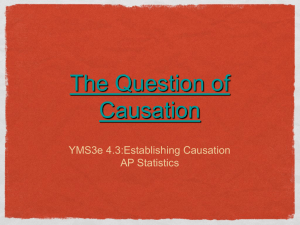 4.3 The question of causation