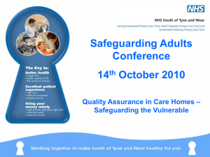 Quality Assurance in Care Homes – Safeguarding the Vulnerable