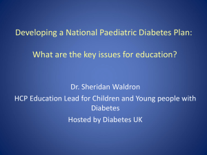 Dr. Sheridan Waldron - The Diabetes Education Network