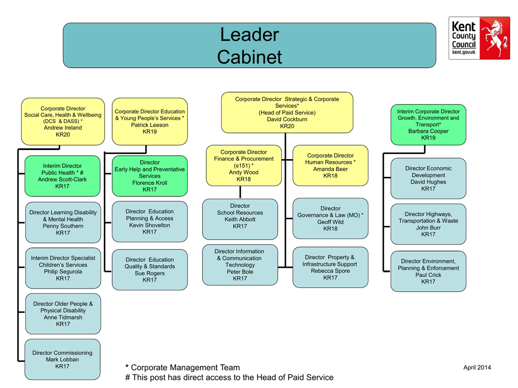 Management Team Structure Chart