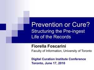 Presentation - The Digital Curation Institute