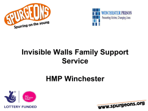 HMP Winchester: Invisible Walls Family Support Service