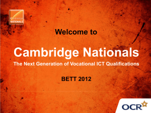 Test - Cambridge Nationals
