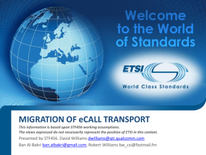 ETSI Powerpoint presentation