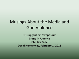 Musings about the Media and Gun Violence