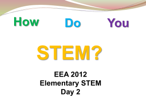 EEA 2012 Elementary STEM Day 1