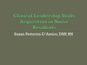 Clinical Leadership Skills - American Association of Critical