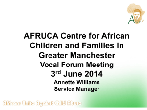 AFRUCA Consultative Meeting 5th July 2012