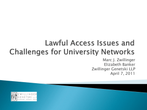 Lawful Access Issues and Challenges for