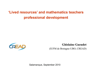 Digital resources for mathematics teachers