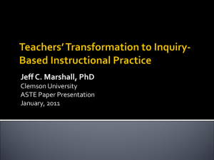 Teachers` Approaches to Content-Embedded Inquiry