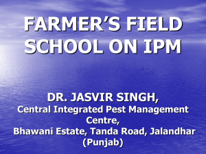 Farmers Field School On IPM