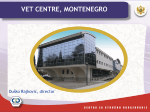 Montenegro VET Centre