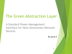The Green Abstraction Layer