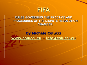 FIFA Regulations for the Transfer and Status of