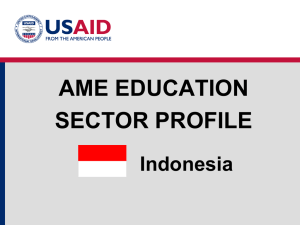 Education Sector Profile- Indonesia