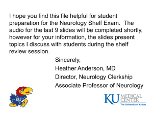 Neurology Shelf Exam Review