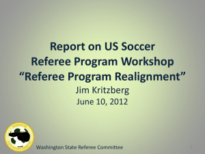 USSF – Referee Program Realignment Referees