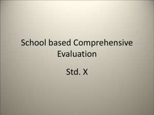 School based Comprehensive Evaluation