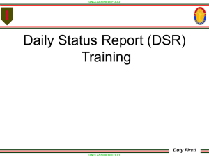 Daily Status Report Class