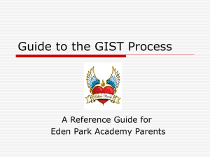 EPA Parents Guide to the GIST Process