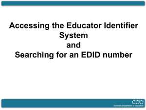 Searching for an EDID number
