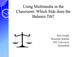 Using Multimedia in the Classroom: Which Side