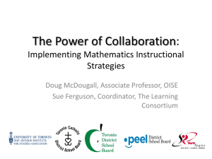 The Power of Collaboration: Implementing Mathematics Instructional