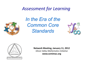 Early Assessment - Silicon Valley Mathematics Initiative