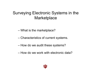 Surveying Electronic Systems in the Marketplace
