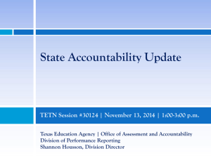 State Accountability Update