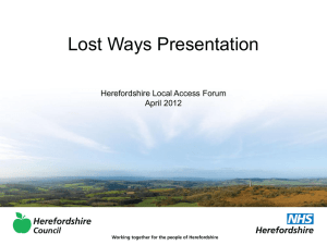 LAF lost ways - Herefordshire Council