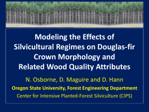 Modeling the Effects of Silvicultural Regimes on Douglas