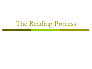 The Reading Process (2)