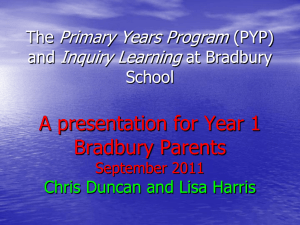 Primary Years Program