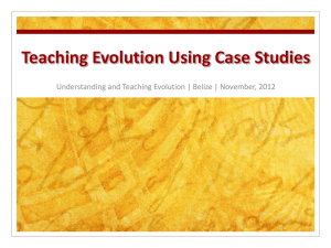 Teaching Evolution Using Case Studies