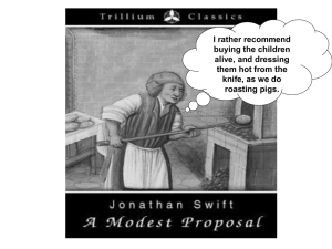 A Modest Proposal analytical review