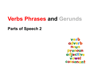 verbs and gerunds