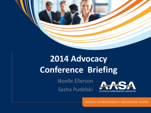 AASA Advocacy Update Slides