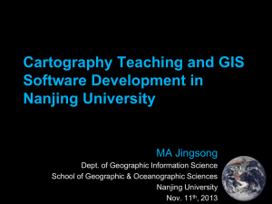 Cartography Teaching and GIS Software Development in Nanjing